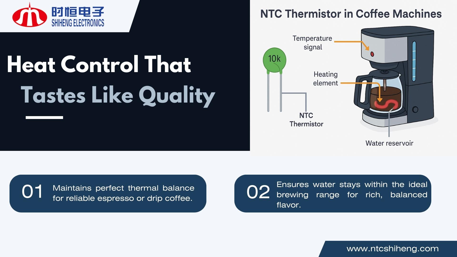 NTC THERMISTORS IN COFFEE BAR