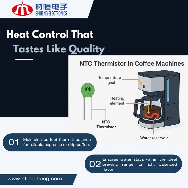 Come fanno le macchine da caffè a mantenere la temperatura perfetta? Scopri il termistore NTC